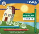 Lyra Color Giant kleurpotloden 18 st in blik gelakt