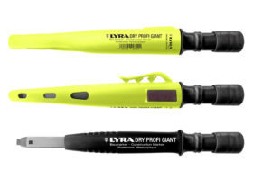 Lyra Dry Profi GIANT is een stevig en duurzaam potlood met een automatische loodtoevoer,geleverd in een handige beschermkoker.